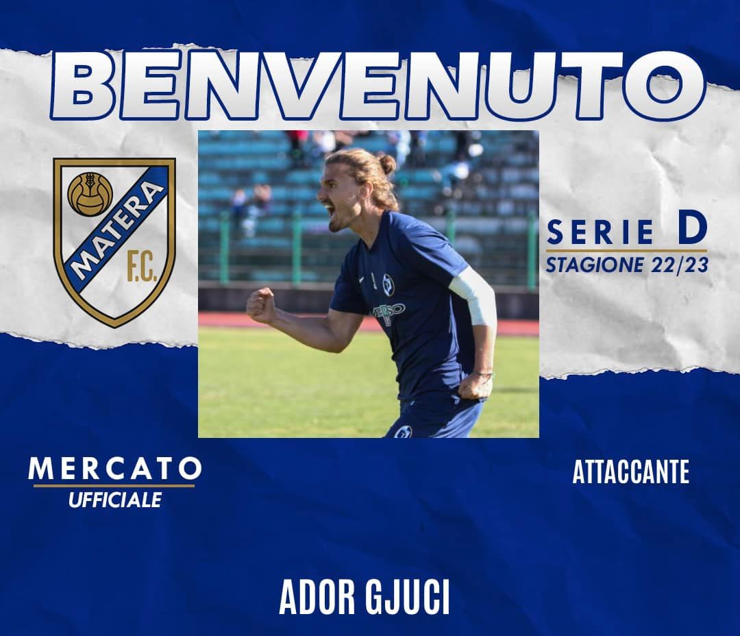 Scopri di più sull'articolo Ador Gjuci è un nuovo giocatore del F.C. Matera