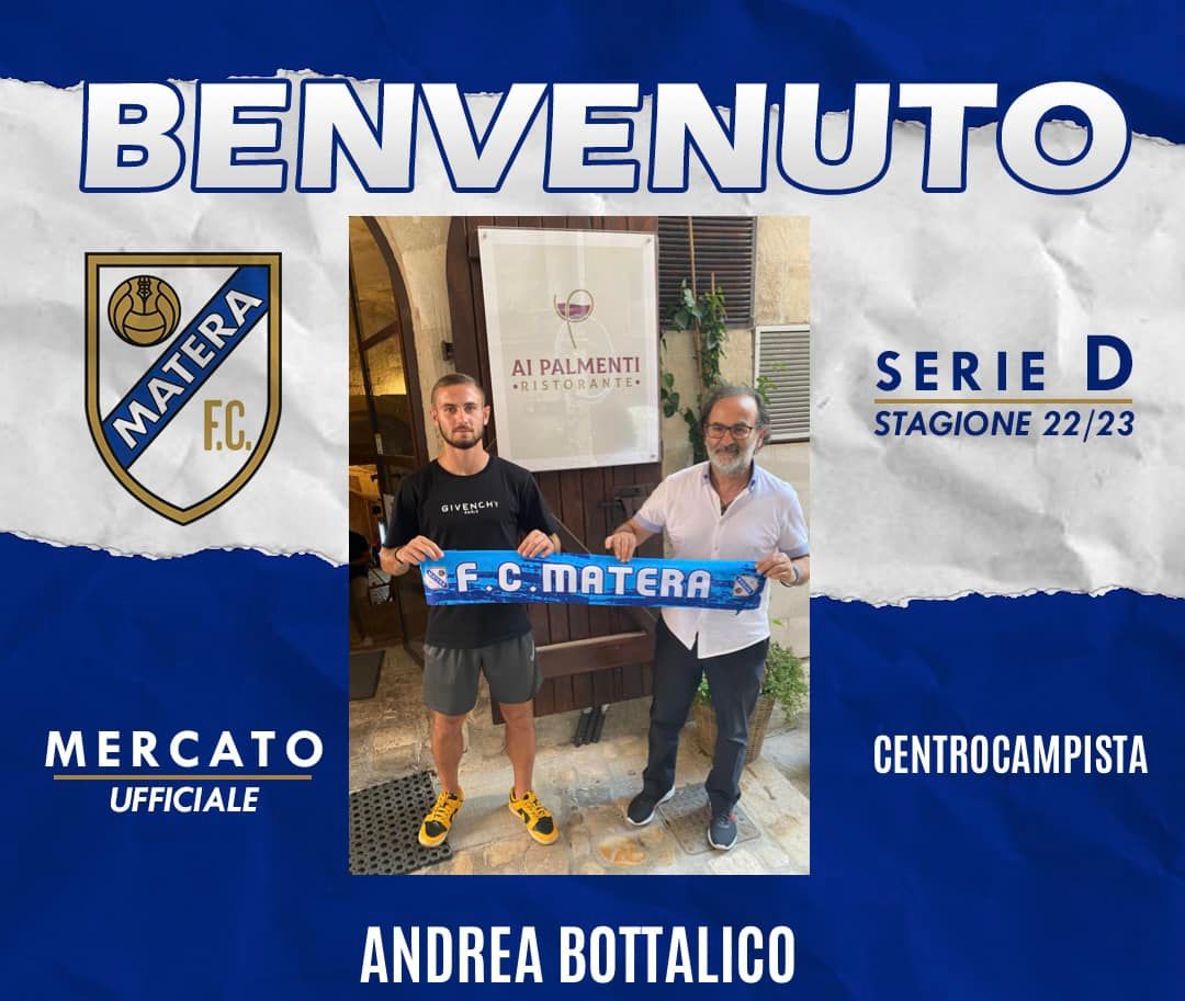 Scopri di più sull'articolo Andrea Bottalico è un nuovo giocatore del F.C. Matera