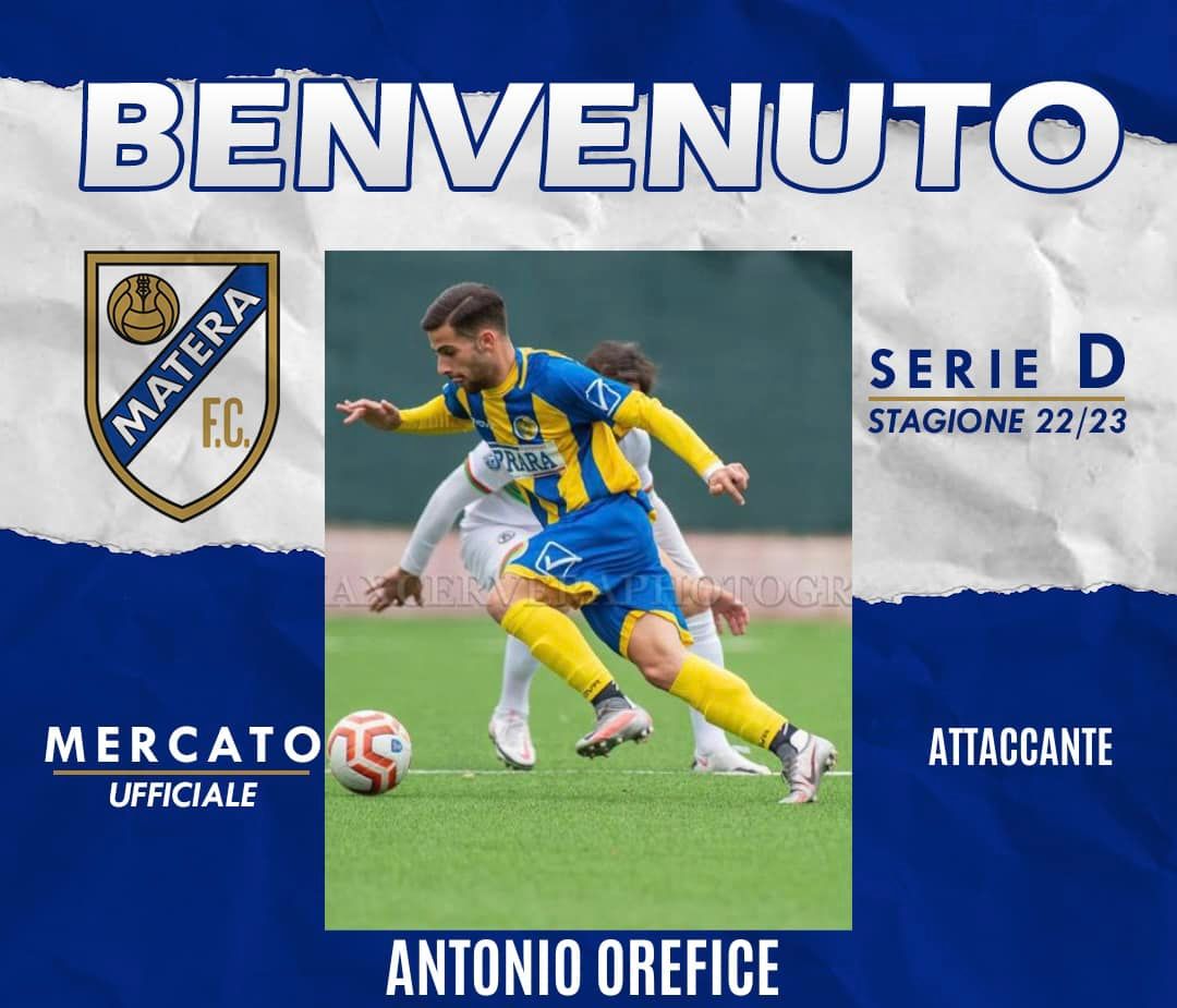 Scopri di più sull'articolo Antonio Orefice è un nuovo giocatore del FC Matera
